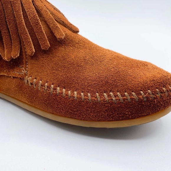 NWOB Minnetonka Suede Bootie Moccasins - Picture 9 of 10